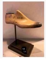 2 x Brocante houten leesten op voet, woondeco, pr.p.stuk, Ophalen of Verzenden