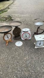 5 oude weegschalen, brocante, Antiek en Kunst, Ophalen of Verzenden