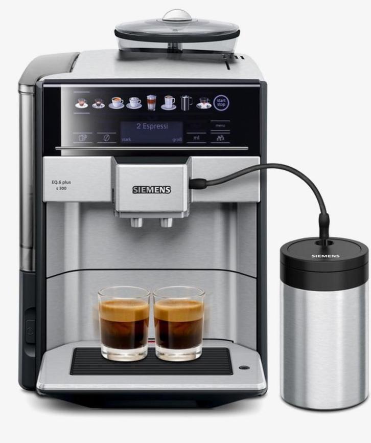 Siemens EQ600 Plus S300 zeer goed onderhouden, Witgoed en Apparatuur, Koffiezetapparaten, Zo goed als nieuw, Koffiebonen, Espresso apparaat