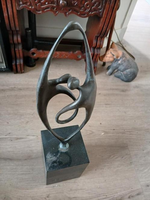 Can brons sculptuur beeld, Antiek en Kunst, Kunst | Beelden en Houtsnijwerken, Ophalen of Verzenden