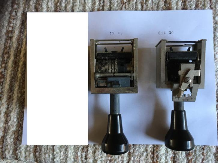 numerator 6 stuks diverse stempel numeroteur, Diversen, Bureau-accessoires, Ophalen of Verzenden