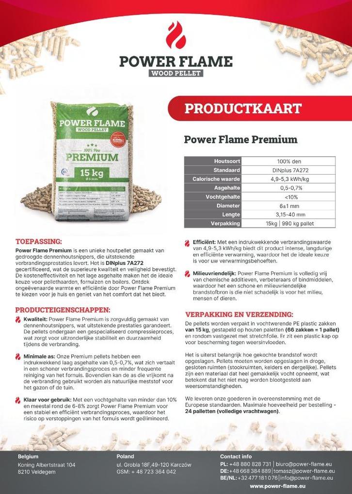 POWERFLAME  HOUTPELLETS, Tuin en Terras, Haardhout, Minder dan 3 m³, Ophalen of Verzenden
