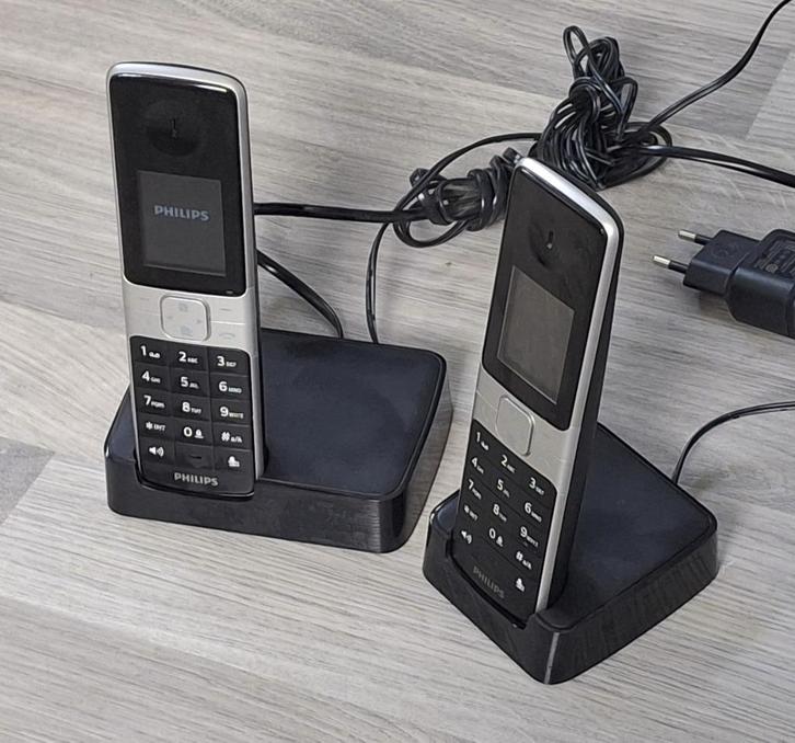 Philips duo 630 DECT telefoon, Telecommunicatie, Vaste telefoons | Handsets en Draadloos, Zo goed als nieuw, 2 handsets, Stralingsarm
