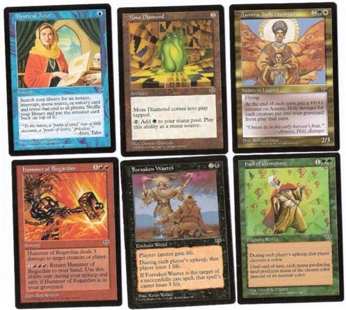 (009) MAGIC kaarten van serie Mirage, Hobby en Vrije tijd, Verzamelkaartspellen | Magic the Gathering, Zo goed als nieuw, Meerdere kaarten