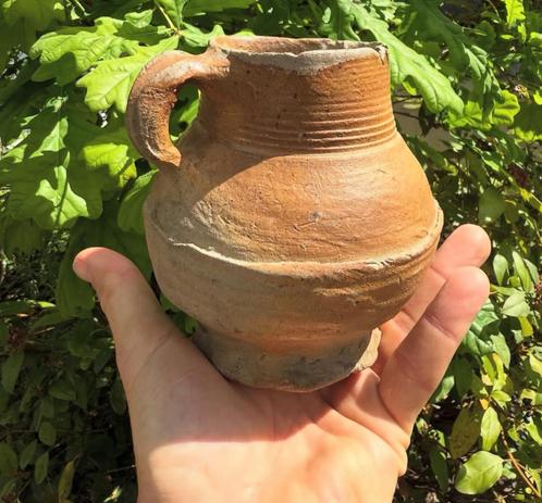 Zeldzaam Aardewerk Kruikje - Bodemvondst Brühl Keulen, Antiek en Kunst, Antiek | Keramiek en Aardewerk, Ophalen of Verzenden