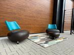 2 Als nieuw Leolux Pallone Fauteuils in & Outdoor Stoel, Leolux, 75 tot 100 cm, Ophalen of Verzenden, Zo goed als nieuw