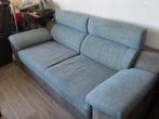 Tweehalfpersoon Lichtblauwe Bank - Zo Goed Als Nieuw!, 150 tot 200 cm, Tweepersoons, 75 tot 100 cm, Ophalen of Verzenden