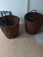 2mooie wilgen manden, Overige materialen, Mand, Rond, Ophalen of Verzenden
