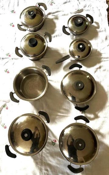AMC Wasserlos Germany Stainless Steel 8-delige pannenset beschikbaar voor biedingen