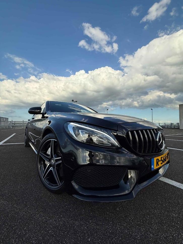 Mercedes-Benz C-Klasse C250 2.0 163KW 9G Tronic 2017 Zwart, Auto's, Mercedes-Benz, Particulier, C-Klasse, ABS, Achteruitrijcamera