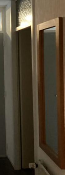 Houten spiegel, Huis en Inrichting, Woonaccessoires | Spiegels, Gebruikt, Minder dan 50 cm, Minder dan 100 cm, Rechthoekig, Ophalen