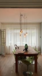 Prachtige stoere eiken houten tafel, 240 x 100, Huis en Inrichting, Tafels | Eettafels, Ophalen, Eikenhout, 200 cm of meer, 50 tot 100 cm