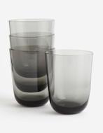 Zwarte Ombre Drinkglazen - 20 stuks!, Ophalen, Glas of Glazen, Effen, Glas