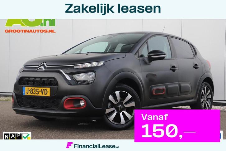Citroen C3 1.2 PureTech C-Series Two Tone Navigatie Carplay, Auto's, Citroën, Bedrijf, Lease, Financial lease, C3, ABS, Airbags
