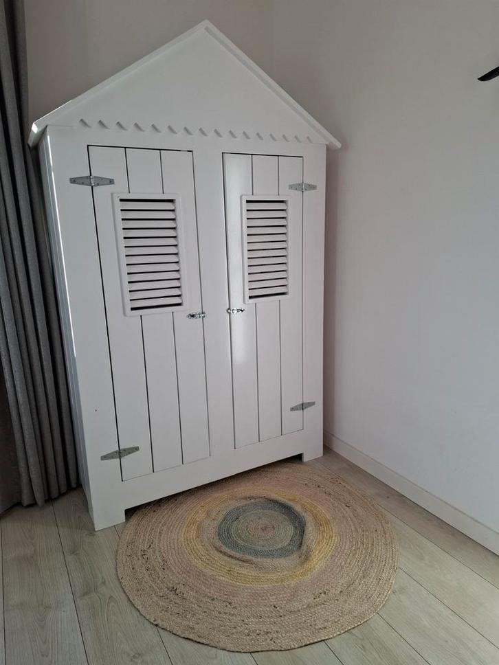 Leuke kledingkast in strandhuis stijl, Huis en Inrichting, Kasten | Kledingkasten, Gebruikt, 150 tot 200 cm, 100 tot 150 cm, 50 tot 75 cm