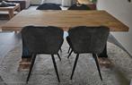 Eettafel incl. eetstoelen, Huis en Inrichting, Tafels | Eettafels, Ophalen, 200 cm of meer, 50 tot 100 cm, Zo goed als nieuw