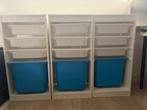 Witte opbergkasten met bakken Ikea, Ophalen, Kunststof, 100 tot 150 cm, Zo goed als nieuw