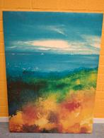 Kleurrijk schilderij met zeegezicht, Antiek en Kunst, Kunst | Schilderijen | Klassiek, Ophalen
