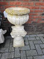 2 Stenen Potten met Zuilen, Tuin en Terras, Ophalen, Gebruikt