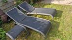 Ligbedden - Set van 2, Ophalen, Zo goed als nieuw, Aluminium, Verstelbaar