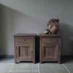 Nachtkastje driftwood landelijk sober stoer Jober Wonen, Ophalen of Verzenden, Nieuw, Minder dan 45 cm