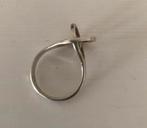 Vintage zilveren ring met verwisselbare steentjes maat 55,9, Gebruikt, Verzenden, 17 tot 18, Dame