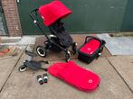 Bugaboo Buffalo - Rood / Zwart, Kinderen en Baby's, Kinderwagens en Combinaties, Gebruikt, Bugaboo, Combiwagen, Verstelbare duwstang