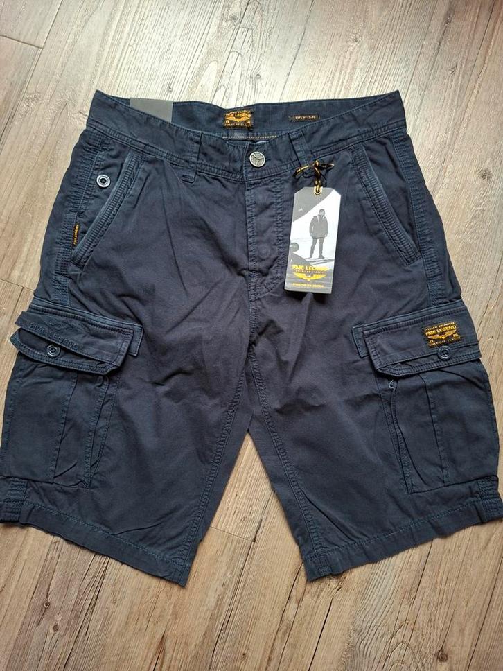 PME LEGEND cargo-short W30, Kleding | Heren, Spijkerbroeken en Jeans, Nieuw, W32 (confectie 46) of kleiner, Blauw, Ophalen of Verzenden