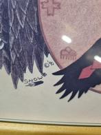 Tekening steenarend  snow 1990, Ophalen of Verzenden, 'T Olde Gre-j, Info@toldegrej.nl, Endepoelstraat 20f Didam