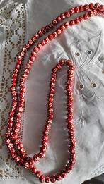 Ketting met houten kralen., Sieraden, Tassen en Uiterlijk, Kettingen, Ophalen of Verzenden, Zo goed als nieuw, Rood, Overige materialen
