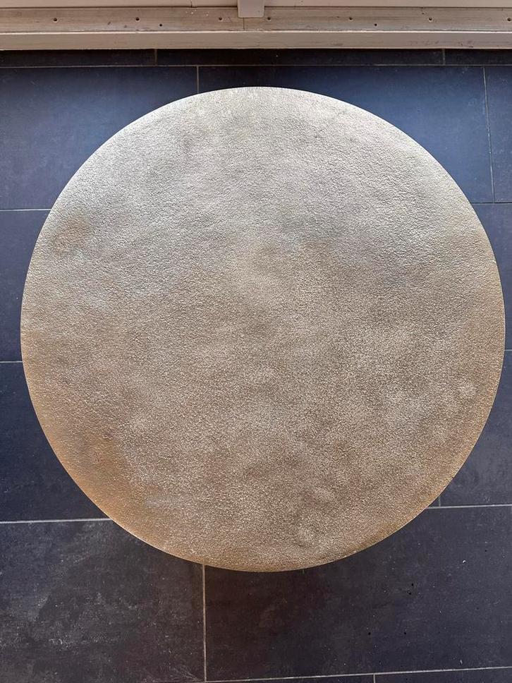 Ronde Salontafel Industrieel Design, Huis en Inrichting, Tafels | Salontafels, Gebruikt, Minder dan 50 cm, 50 tot 100 cm, Rond