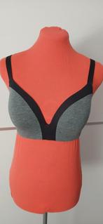 Sport BH - grijs/zwart - 85D, Zwart, Maat 42/44 (L), Ophalen of Verzenden, Fitness of Aerobics