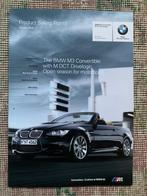 Product informatie brochure BMW M3 cabriolet E93 2008, Ophalen of Verzenden, Zo goed als nieuw, BMW, BMW