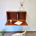 Deens vintage muur bureau, Huis en Inrichting, Kasten | Secretaires, Zo goed als nieuw, Ophalen