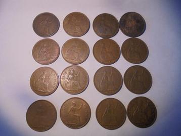 ENGELAND 16 x Penny beschikbaar voor biedingen