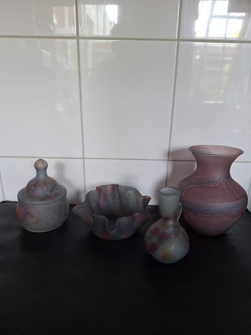 vintage rueven art glass 4 stuks, Antiek en Kunst, Antiek | Glas en Kristal, Ophalen of Verzenden
