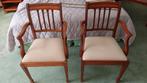 2 Kersenhouten Stoelen met Armleuning, Huis en Inrichting, Ophalen, Hout, Gebruikt, Twee