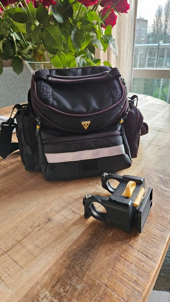 Fietsstuurtas met houder, Fietsen en Brommers, Fietsaccessoires | Fietstassen, Ophalen of Verzenden