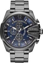 Diesel Mega Chief DZ4329 Herenhorloge 51 mm - Grijs, Overige merken, Staal, Polshorloge, Nieuw