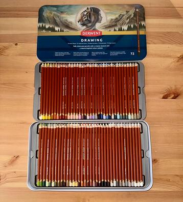 Derwent drawing kleurpotloden 72 set NIEUW beschikbaar voor biedingen
