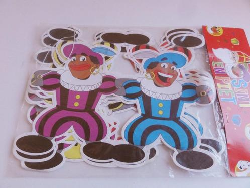 Zwarte piet en Sinterklaas slingers ouderwets, Diversen, Sinterklaas, Zo goed als nieuw, Ophalen of Verzenden
