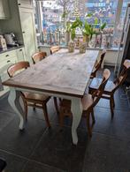 Teakhouten eettafel met Queen Anne poten, Ophalen