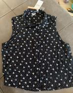 OVS zwart grafisch mouwloos top bloes blouse overhemd mt 40, Maat 38/40 (M), Zwart, Nieuw, Ophalen of Verzenden