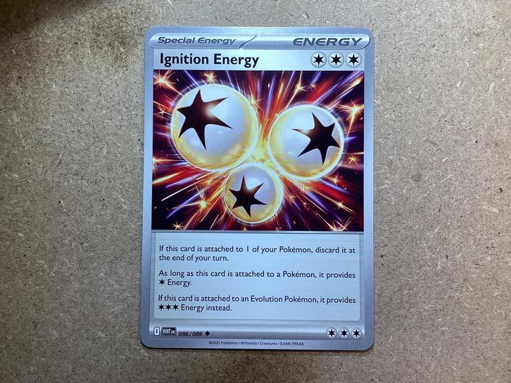 1x Ignition Energy [WHT 086/086] (Near Mint), Hobby en Vrije tijd, Verzamelkaartspellen | Pokémon, Zo goed als nieuw, Losse kaart