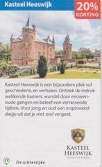 Kasteel Heeswijk 20% kortingsbon, Tickets en Kaartjes, Drie personen of meer, Kortingskaart