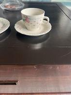 Theekopjes + gebaksbordjes, Verzenden, Porselein