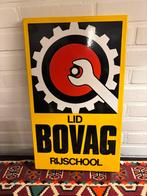Emaille bord Bovag rijschool, Verzamelen, Merken en Reclamevoorwerpen, Ophalen of Verzenden, Zo goed als nieuw, Reclamebord
