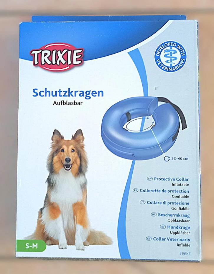 Trixie opblaasbare beschermkraag - maat S/M - 32- 40 cm, Dieren en Toebehoren, Honden-accessoires, Ophalen of Verzenden