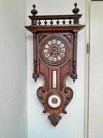 Wandklok met thermometer en barometer, Frankrijk, 19e eeuw, Antiek en Kunst, Ophalen