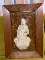 Jezus, beeld achter glas stolp; 42x59 cm, Verzenden